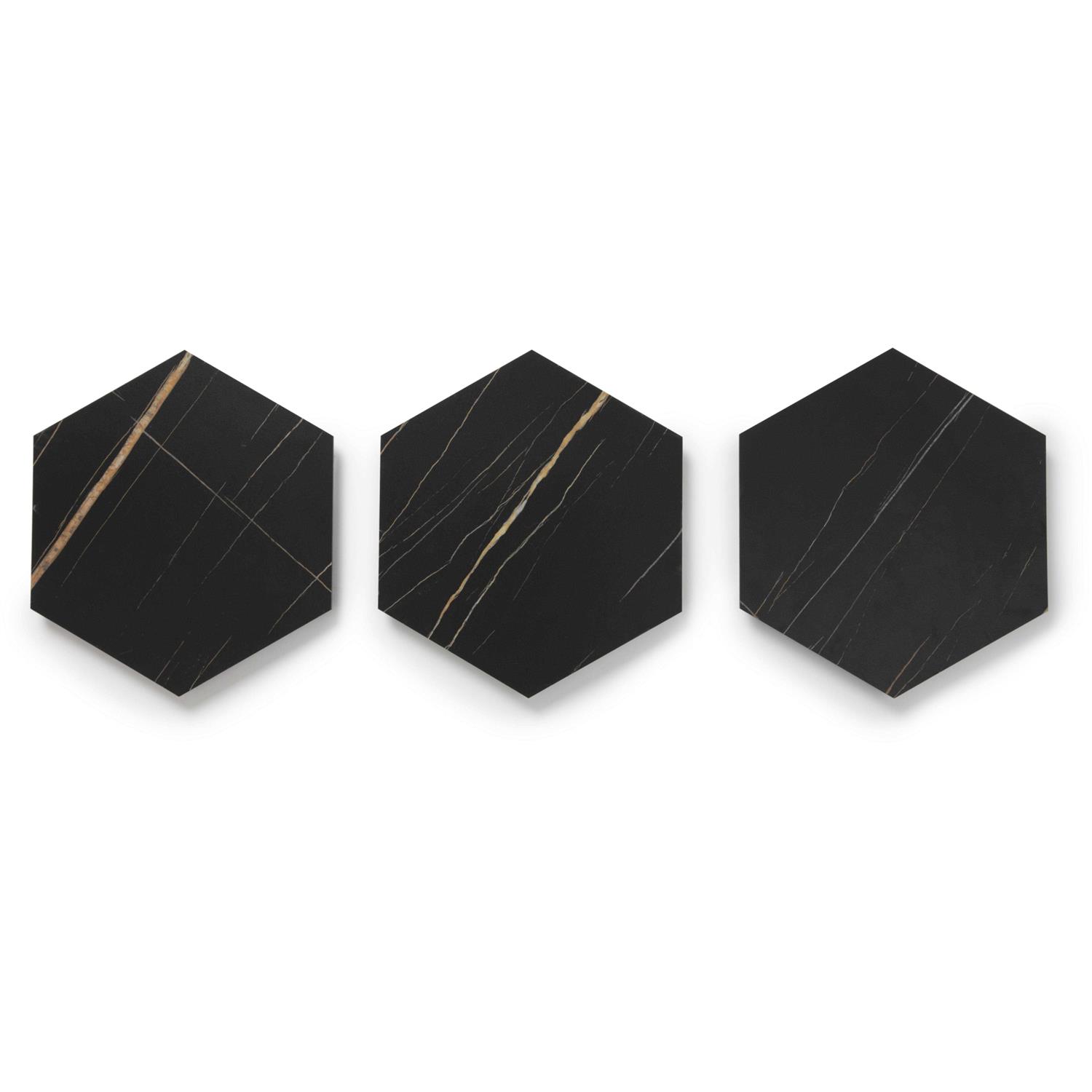 Lucida Surfaces Mosaicore Noir 28 MIL x 12 in. W x 10 in. L Glue Down Waterproof Vinyl Tile Flooring SC-4159 - Cheap Fitting