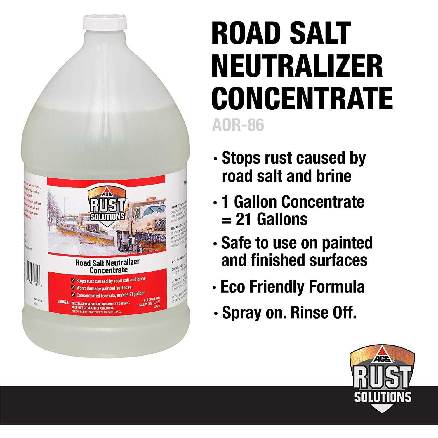 Ags Company AOR-86 Road Salt Neutralizer - Cheap Fitting