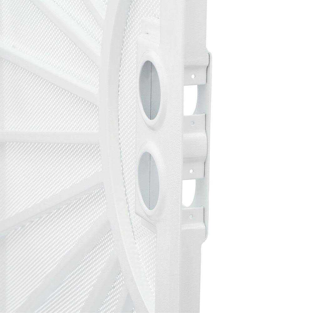 Titan 36 in. x 80 in. Solana White Surface Mount Outswing Steel Security Door with Perforated Metal Screen - Cheap Fitting