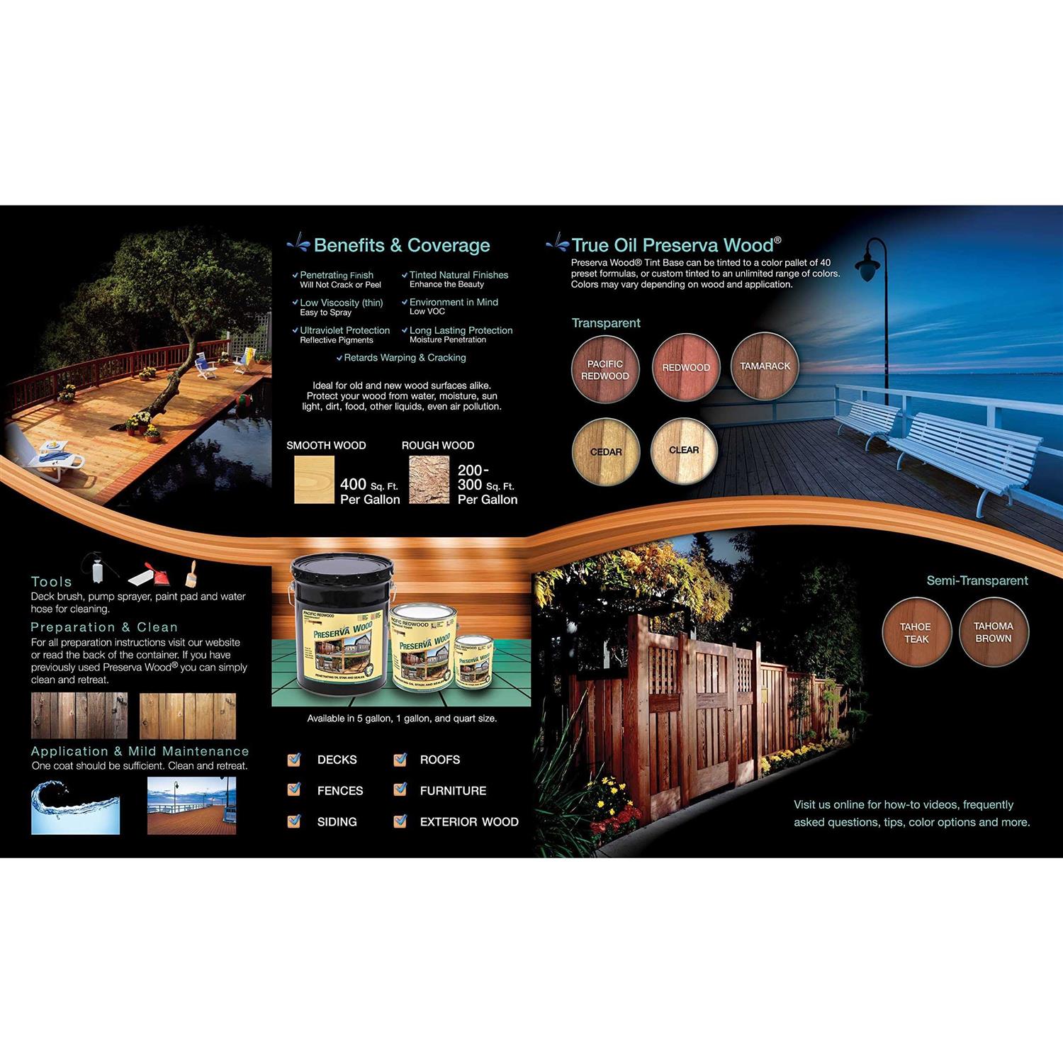 Preserva Wood 1 gal. Oil-Based Exterior Stain and Sealer - Cheap Fitting