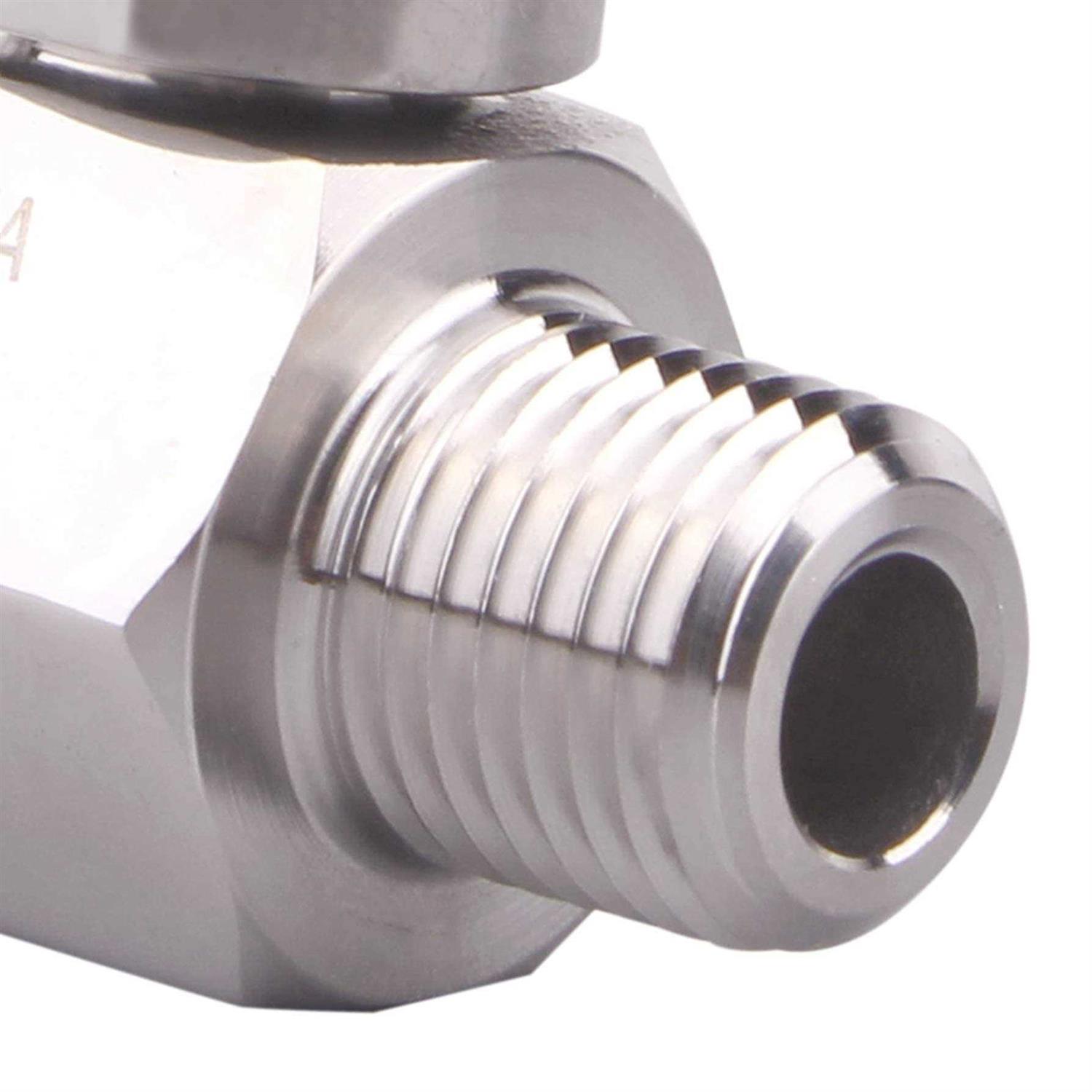 DERNORD 1/4 inch Stainless Mini Ball Valve NPT Female x Male Thread SUS316 - Cheap Fitting