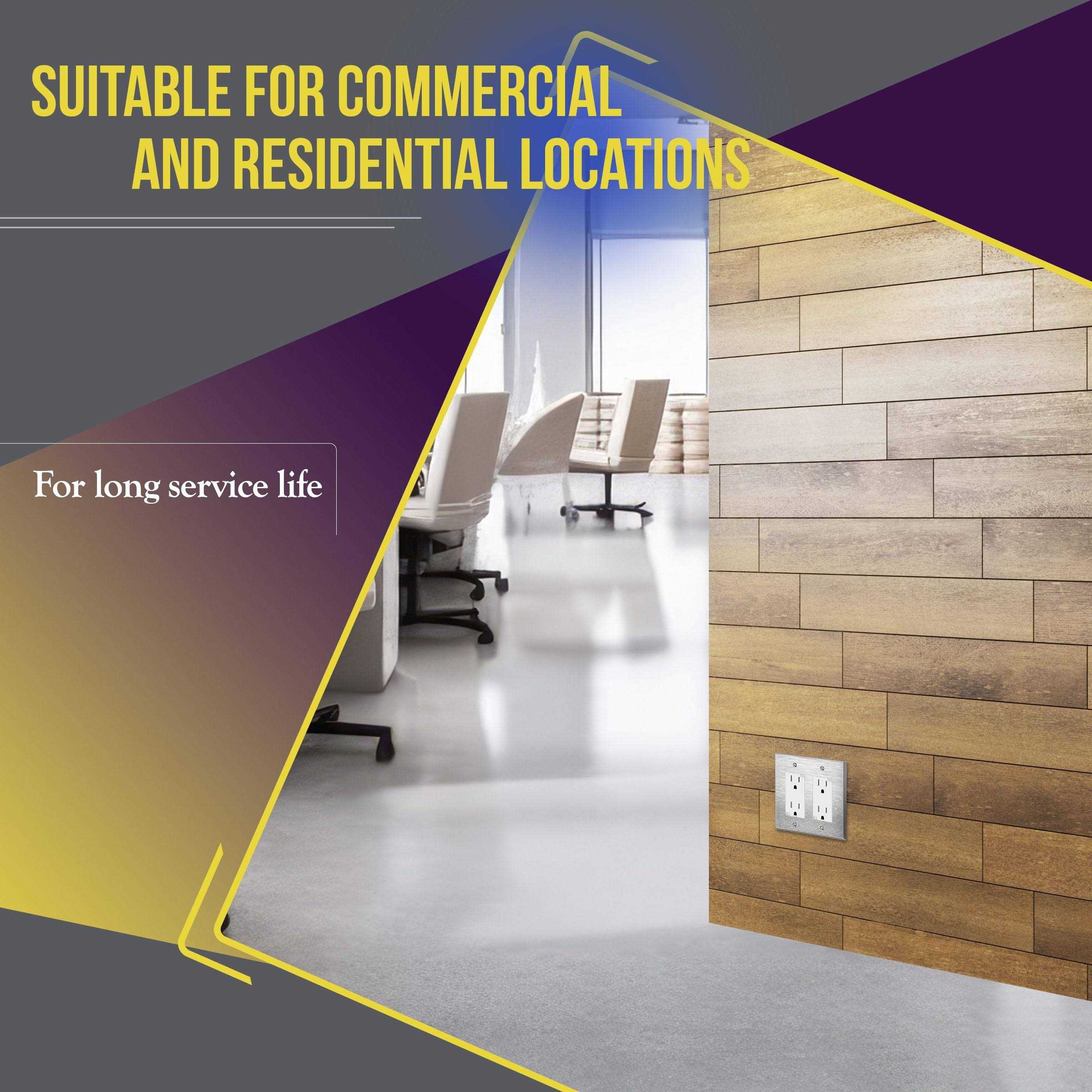 Enerlites 15 Amp Decorator Duplex Outlet Receptacle - Cheap Fitting