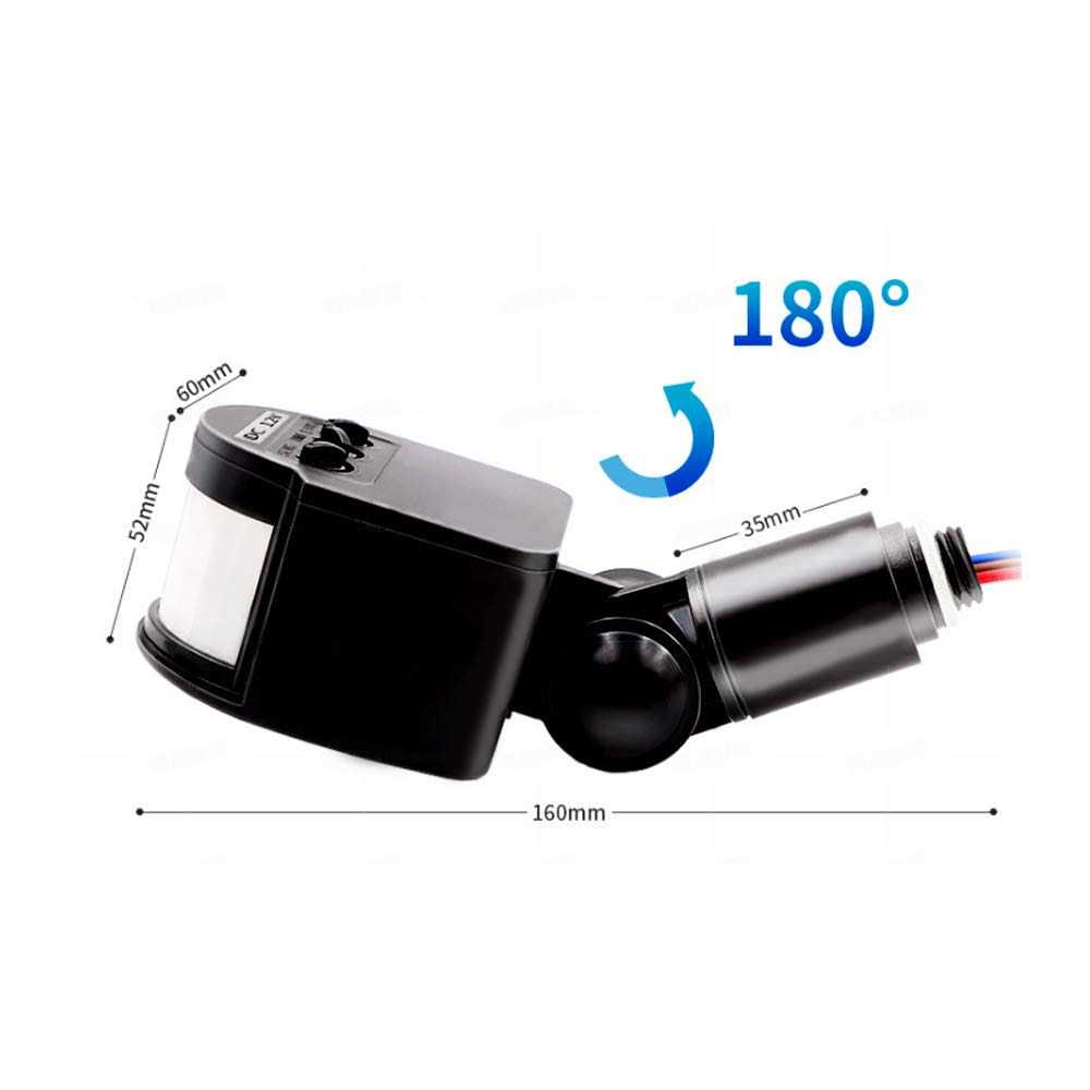 Comidox Led Outdoor 110-220v Infrared Pir Motion Sensor Detector Wall Light Switch 1801pc - Cheap Fitting