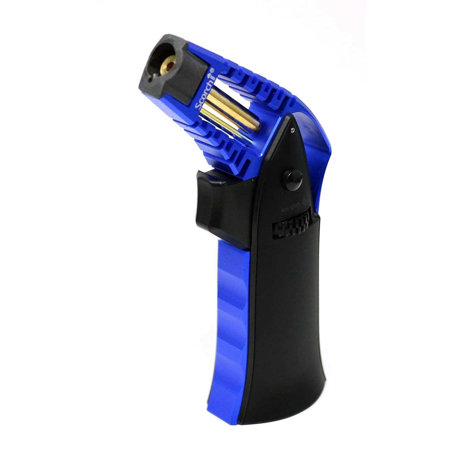 Scorch Torch CNC Machined 6.75 Tall Handheld Aluminum Flame Adjustable Butane Refillable Torch in Gift Box - Cheap Fitting