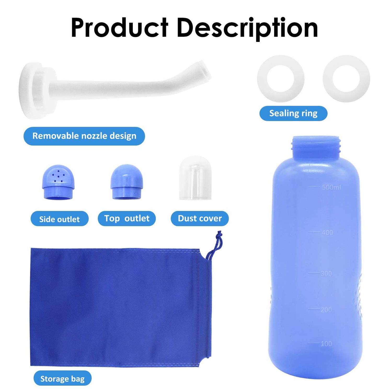 RUFCRIL Peri Bottle Portable Travel Bidet with Carry Bag TPE Material Can Be Boiled - Cheap Fitting