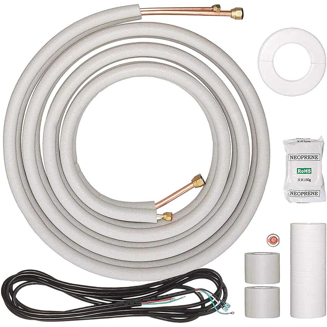 Senville 50 Ft. Insulated Line Set - Cheap Fitting