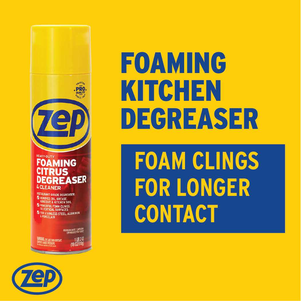 Zep Heavy-Duty Foaming Degreaser 18 - Cheap Fitting