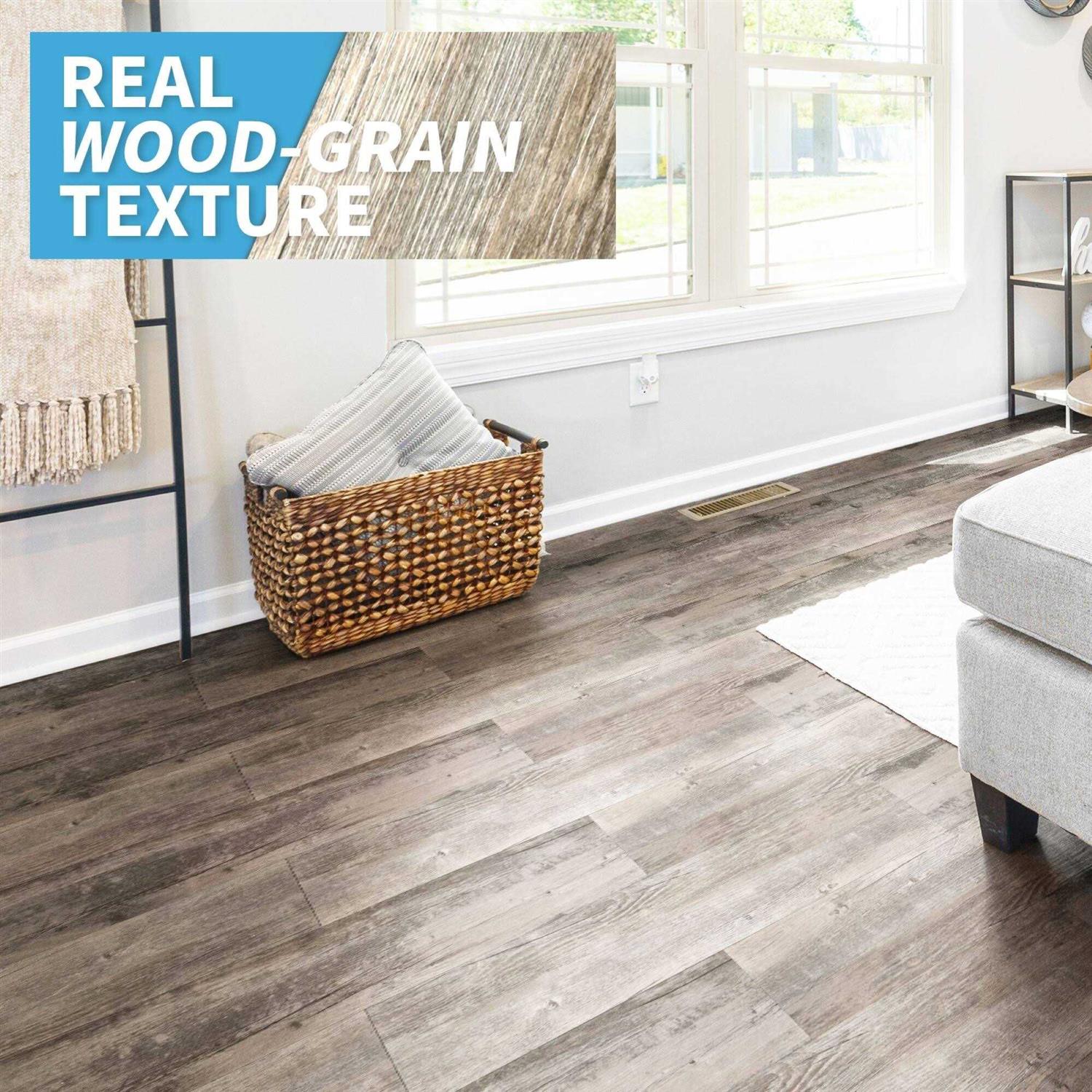 Art3d Peel and Stick Vinyl Floor Tiles Wood Look Planks,54sq.ft - Cheap Fitting