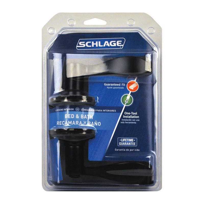 Schlage F40vacc716 Accent Privacy Lever, Aged Bronze - Cheap Fitting