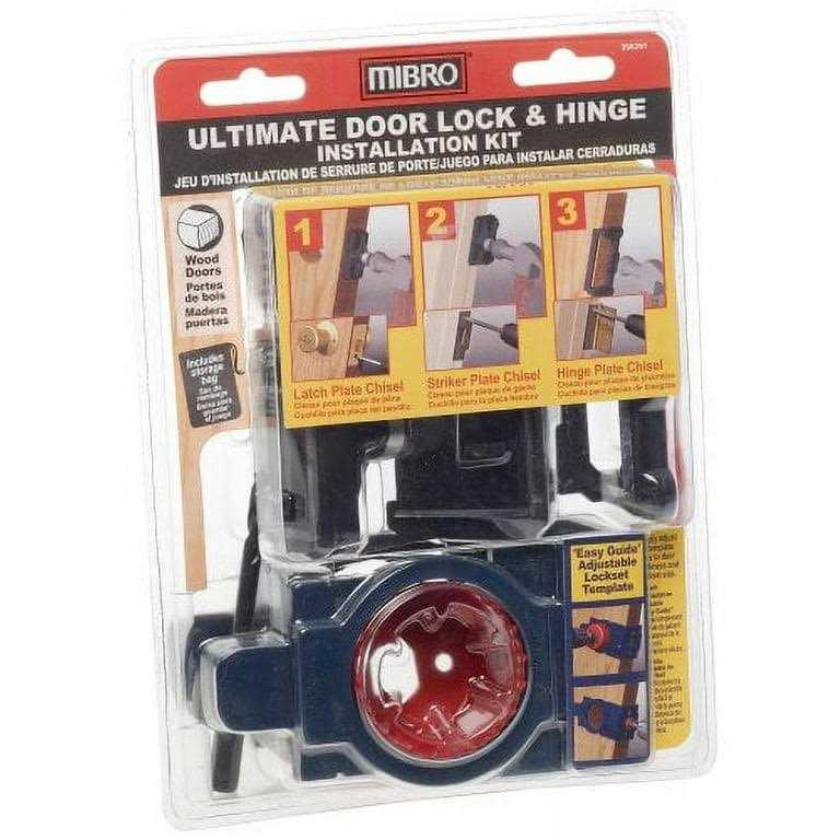Mibro 366291 Ultimate Door Lock and Hinge Installation Kit for Wood Doors - Cheap Fitting