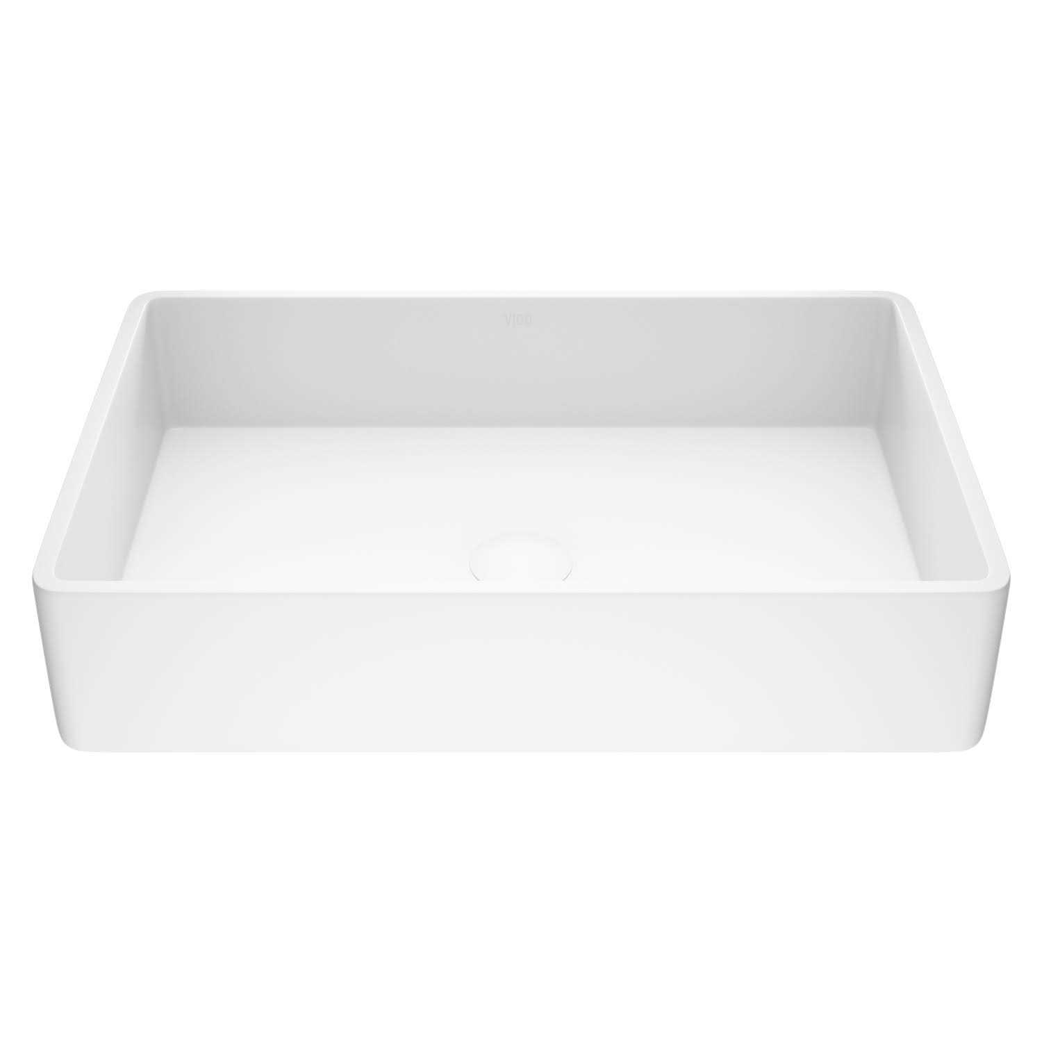VIGO VG04010 Magnolia Matte Stone Vessel Bathroom Sink - Cheap Fitting