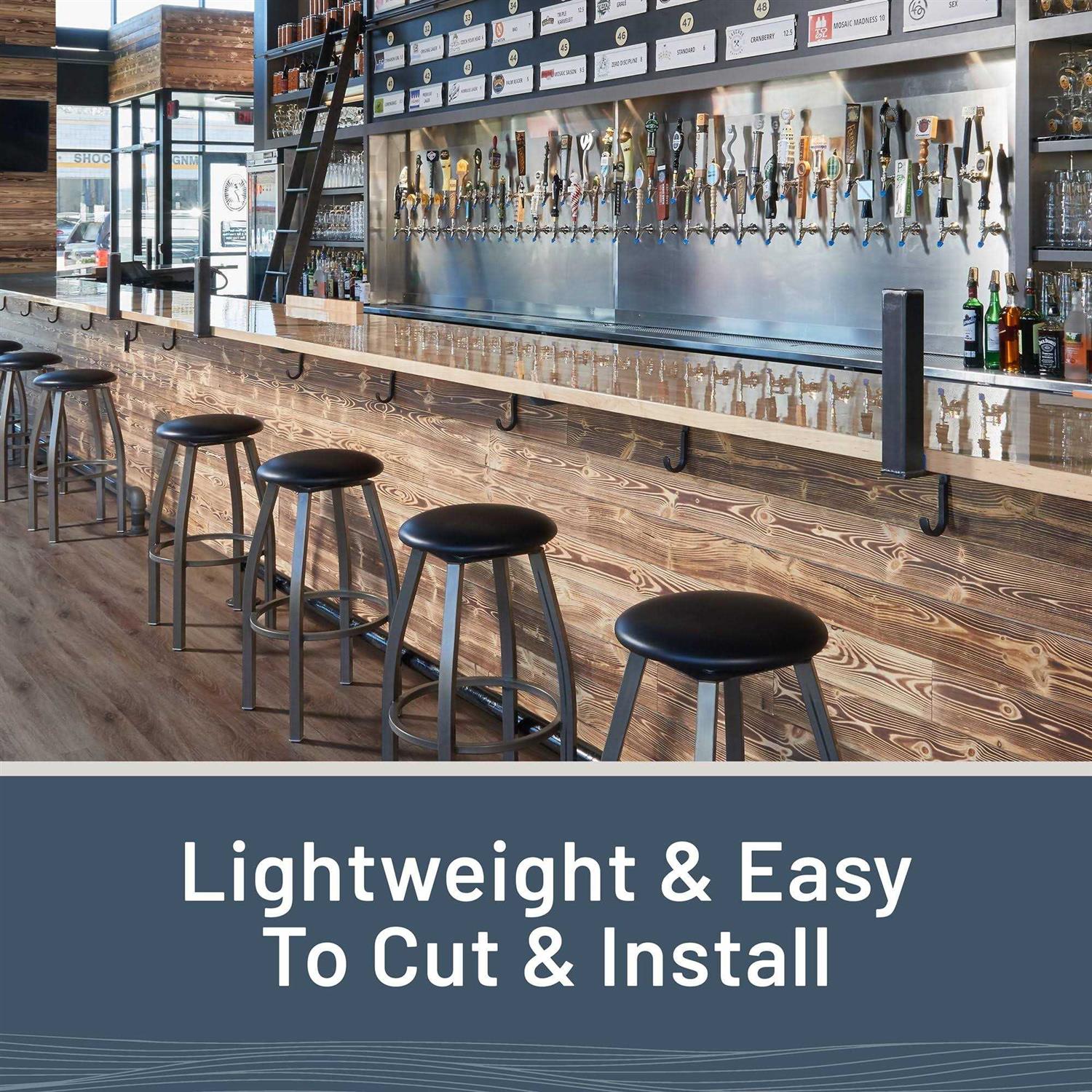 UFP-Edge 1 in. x 6 in. x 6 ft Charred Wood Pine Shiplap Board - Cheap Fitting