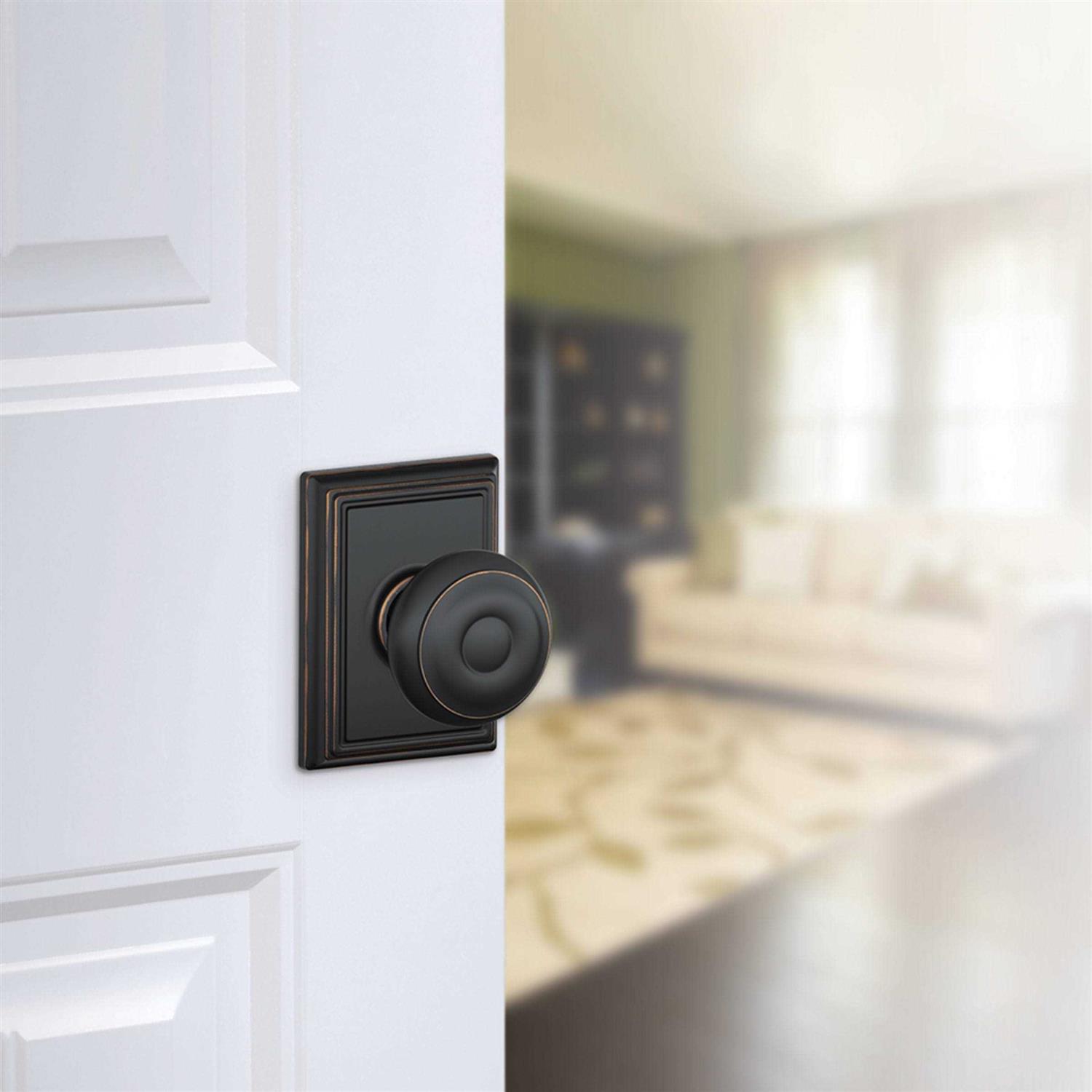 Schlage F10 GEO 622 ADD Georgian Door Knob with Addison Trim - Cheap Fitting