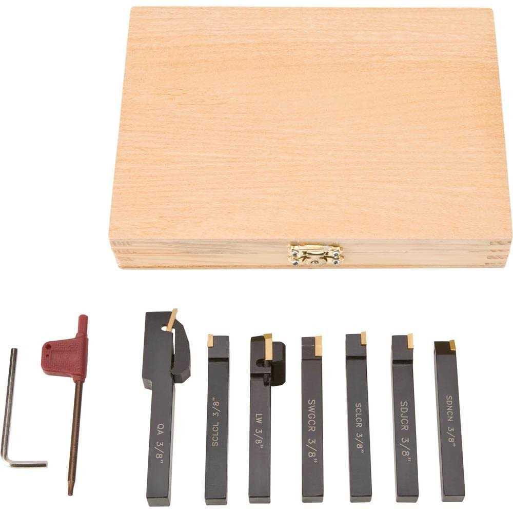 Grizzly 7 Piece Indexable Carbide Set 3/8 T10293 - Cheap Fitting