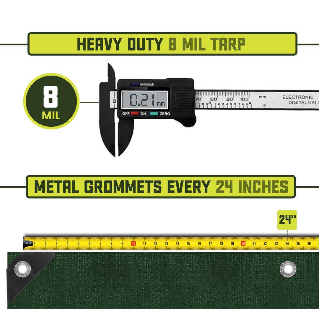 Core Tarps Heavy Duty 8 Mil Tarp Black - Cheap Fitting