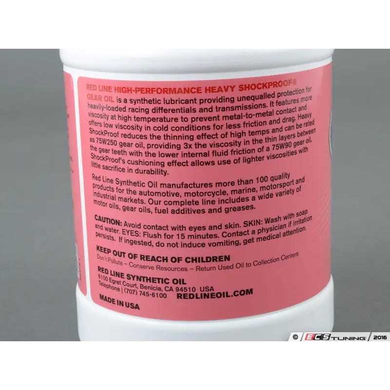 Red Line 58204 Heavy ShockProof Gear Oil - Cheap Fitting