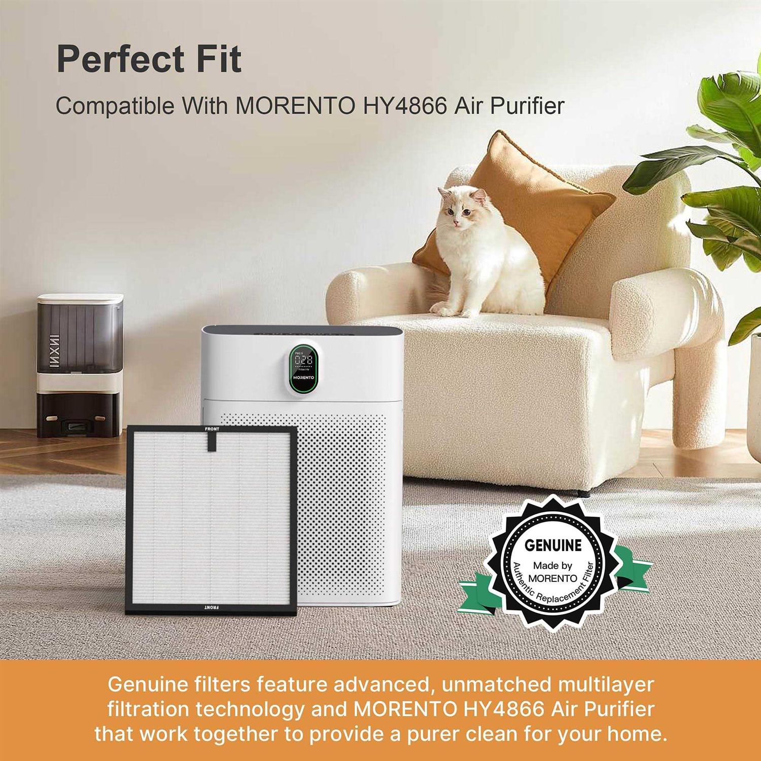 MORENTO HY4866 Air Purifier Replacement Filter for HY4866 Air Purifer - Cheap Fitting