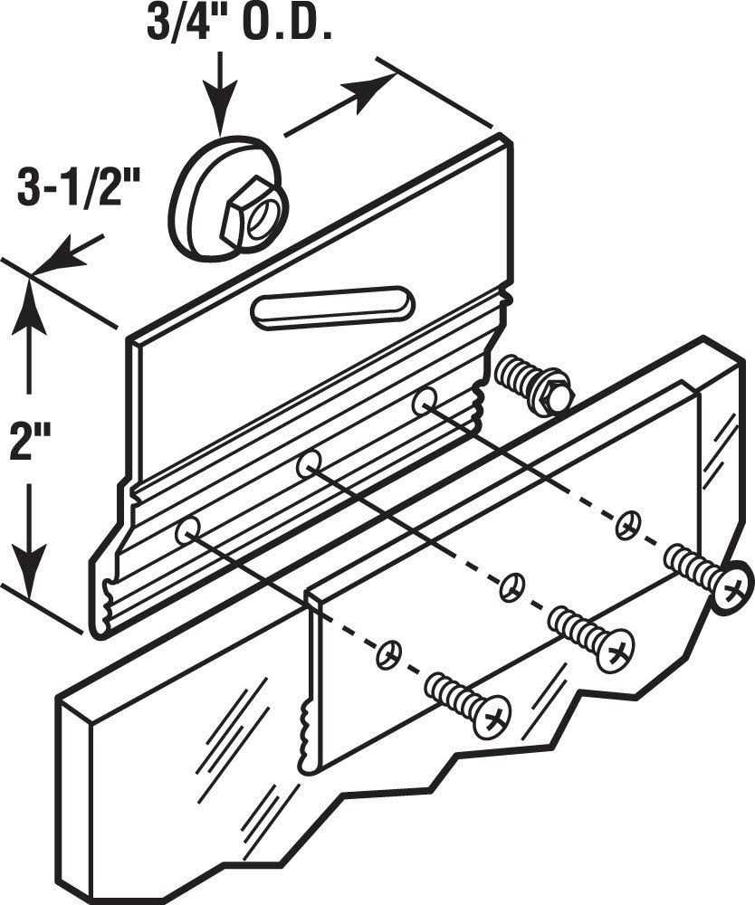 Prime-Line M 6053 Shower Door Top Bracket - Cheap Fitting