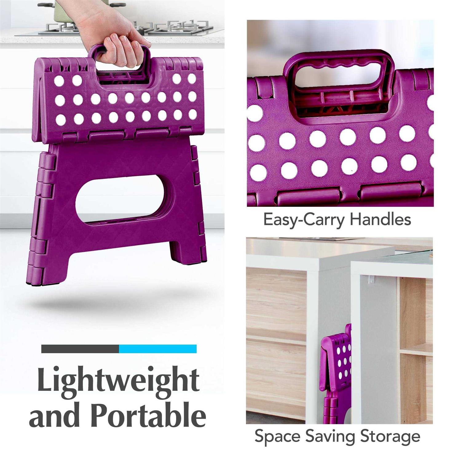 HandyLaundry Easy Open & Sturdy Anti-Skid Foldable Foot Step Stool - Cheap Fitting