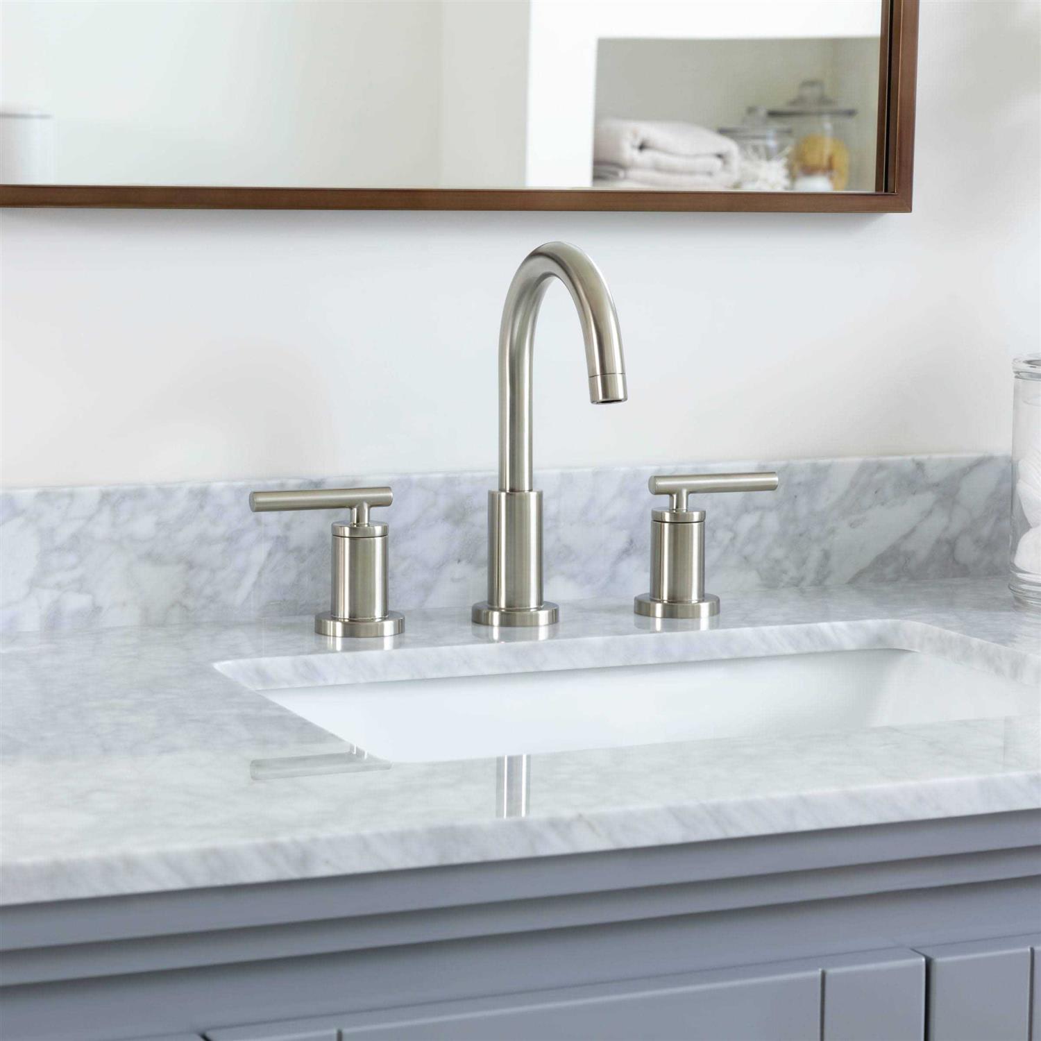 Miseno Two Handle Widespread Bathroom Sink Faucet Brushed MNO1343LCG - Cheap Fitting