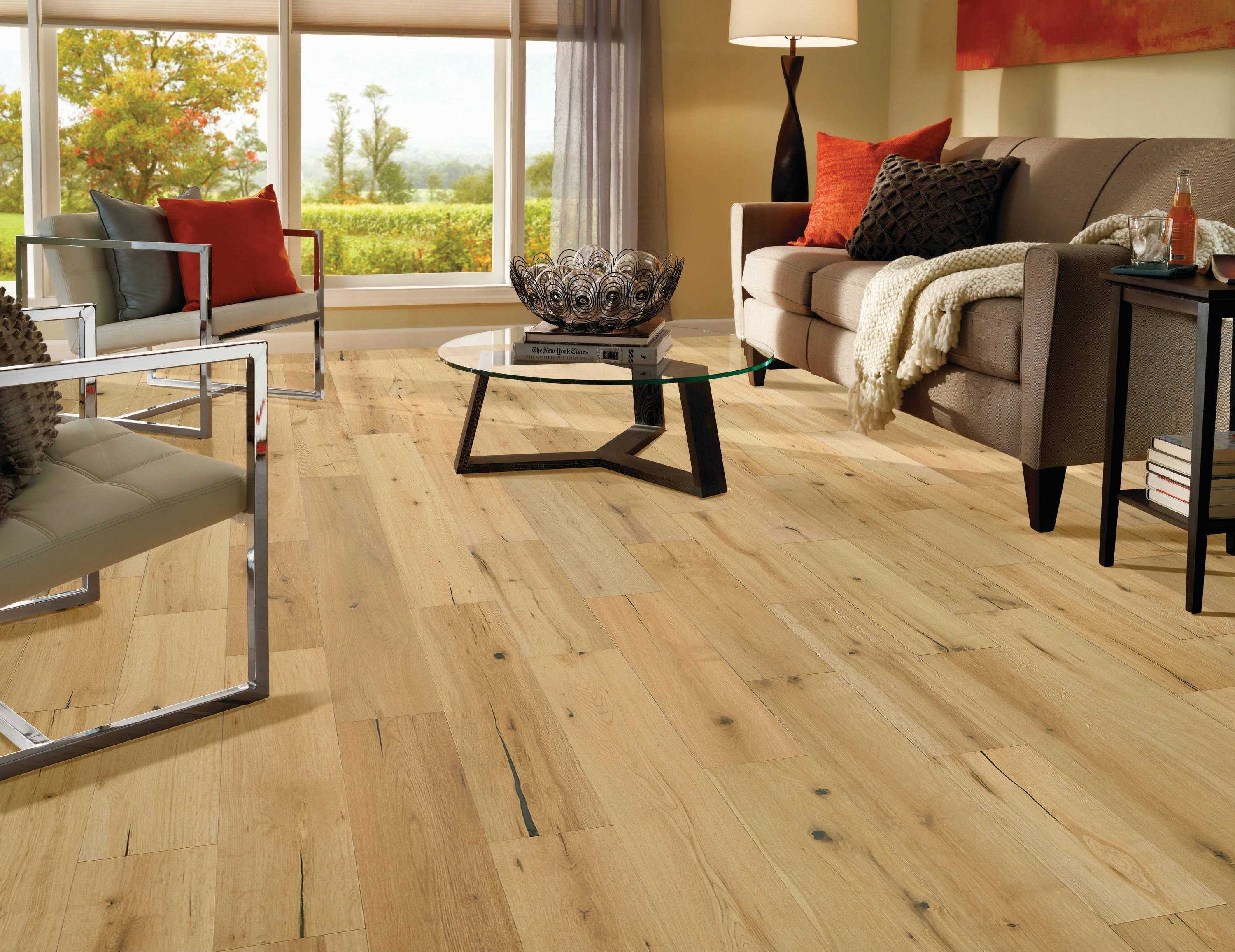 Bruce America’s Best Choice Golden Natural White Oak Engineered Wirebrushed Hardwood Flooring - Cheap Fitting