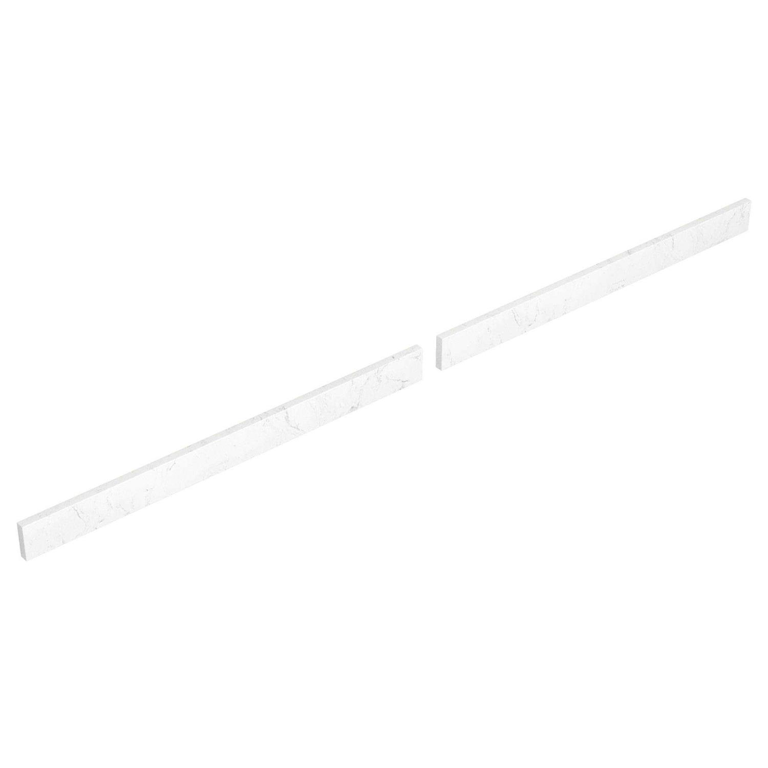 Wyndham Collection 72 in. Cultured Marble Backsplash in White - Cheap Fitting