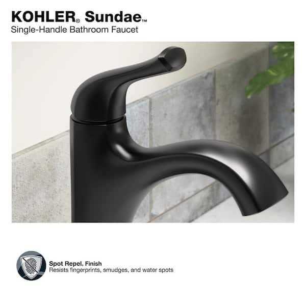 KOHLER Sundae Single Handle Single Hole Bathroom Faucet in Vibrant Brushed - Cheap Fitting