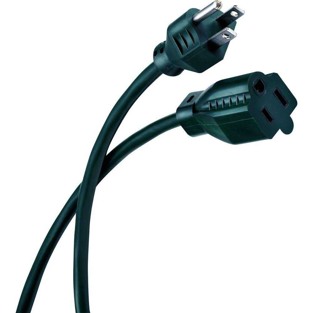 HDX 50 ft. 16/3 Indoor/Outdoor Landscape Extension Cord - Cheap Fitting