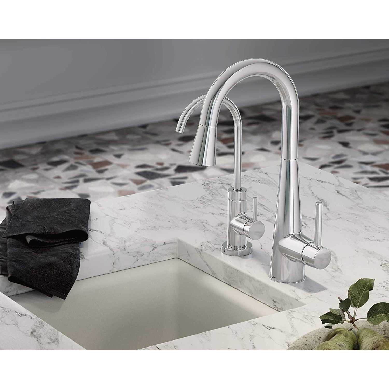 Moen 7664 Sleek One-Handle Pulldown Bar Faucet - Cheap Fitting