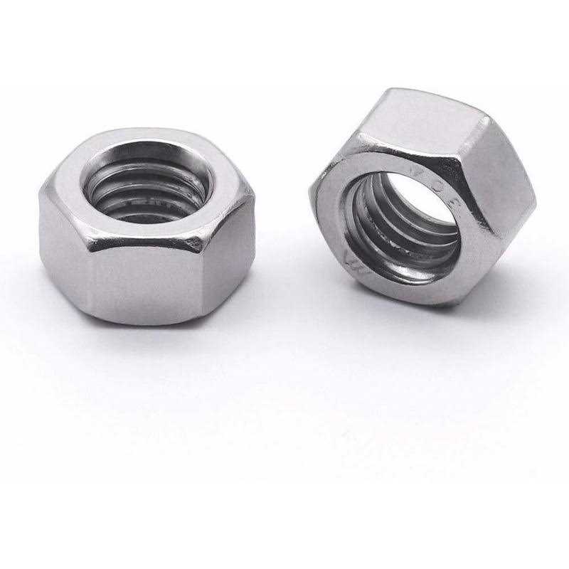 Stainless Steel Finished Hex Nut 304 Stainless Steel 18-8 Hexagon Nut - Cheap Fitting
