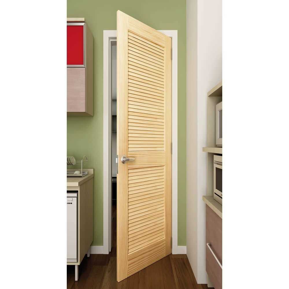 Frameport Louvered Solid Manufactured Wood Standard Door - Cheap Fitting