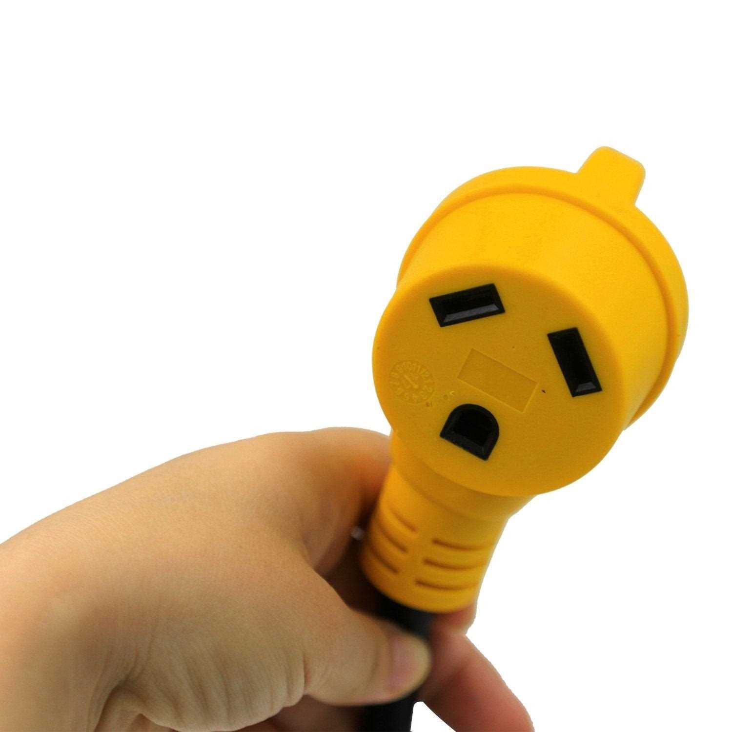 RV Camper Cord Adapter 15A Male to 30A Female 12inch Power Connector - Cheap Fitting