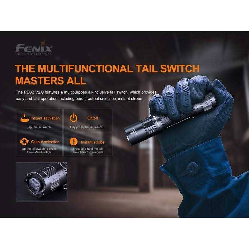 Fenix PD32 V2.0 Flashlight - Cheap Fitting