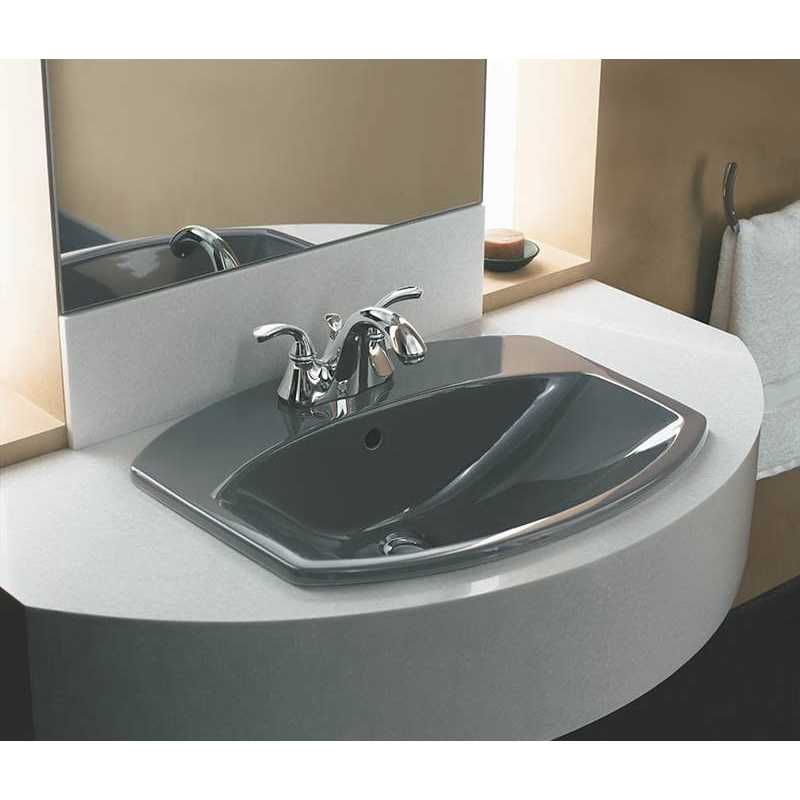 Kohler Cimarron Drop-in Bathroom Sink with 4 centerset faucet holes - Cheap Fitting