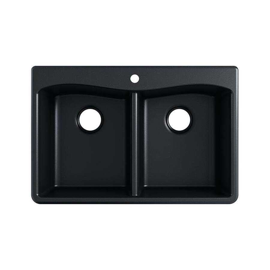 Kohler K-8437-1 Kennon 33 x 22 x 10-1/8 Neoroc top-Mount/undermount Single-Bowl Kitchen Sink - Cheap Fitting