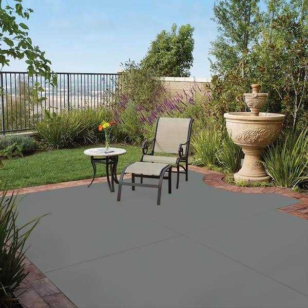 Behr Premium 1 gal. #PFC-63 Slate Gray Solid Color Flat Interior/Exterior Concrete Stain - Cheap Fitting