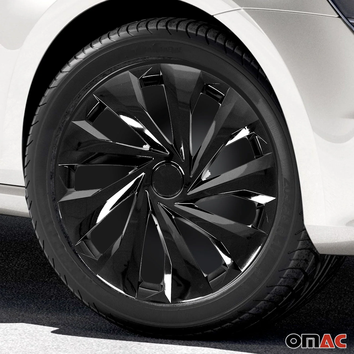 OMAC 15 Inch Wheel Rim Covers Hubcaps for Subaru Impreza Black - Cheap Fitting