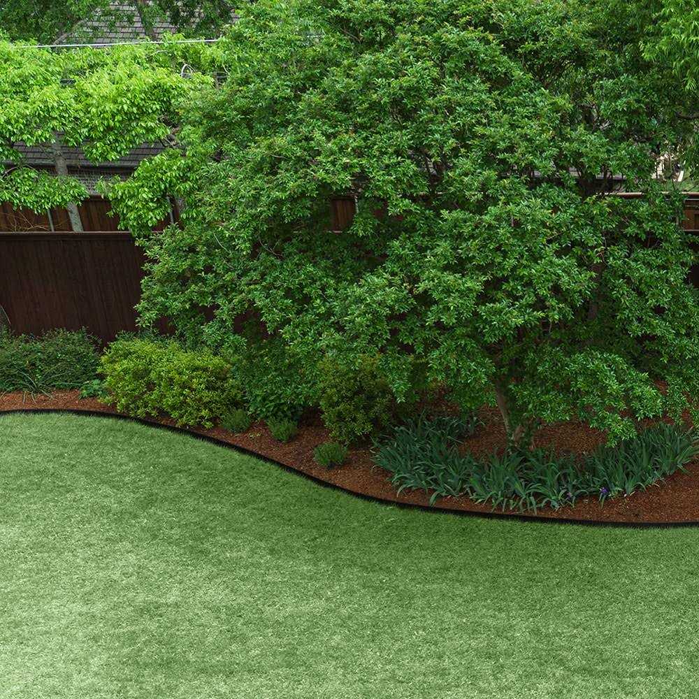 Colmet 8-ft x 4-in Black Powder Coat Steel Landscape Edging Section 814BK - Cheap Fitting