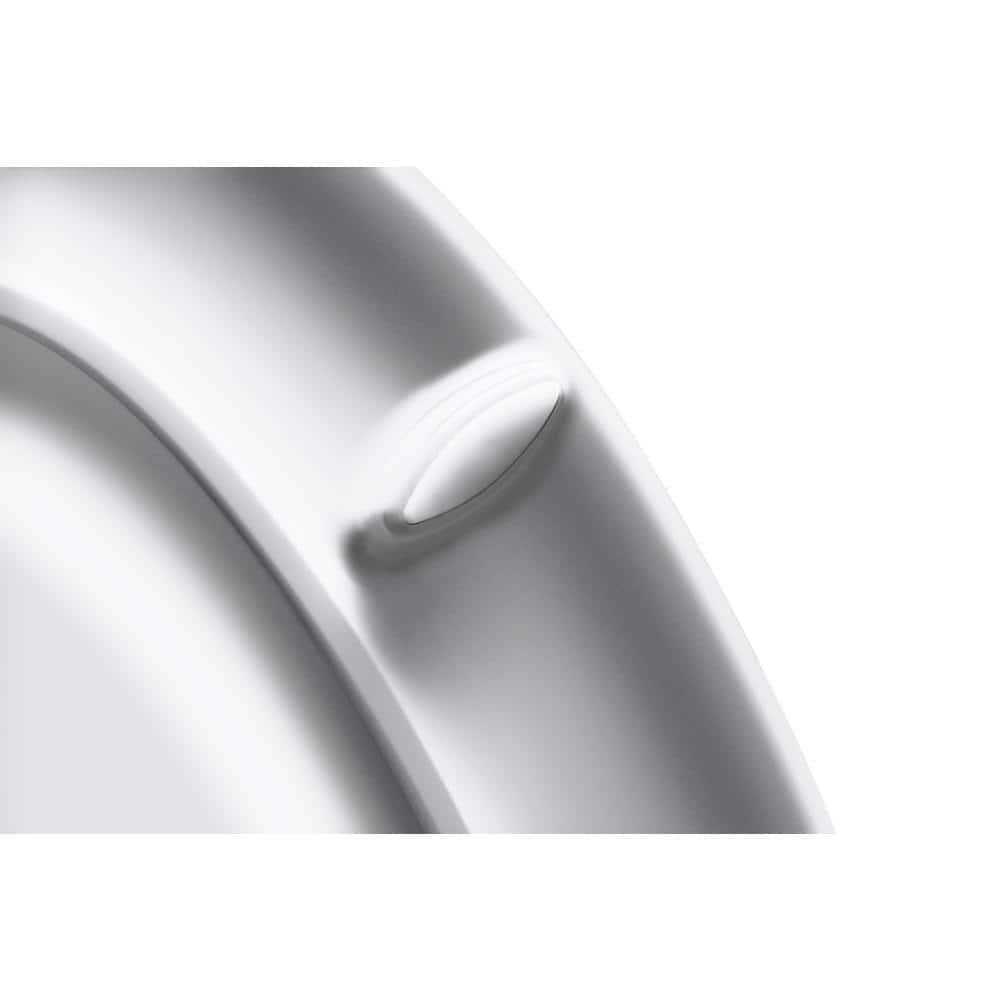 KOHLER Highline Quiet-Close Round Closed Front Toilet Seat in White - Cheap Fitting