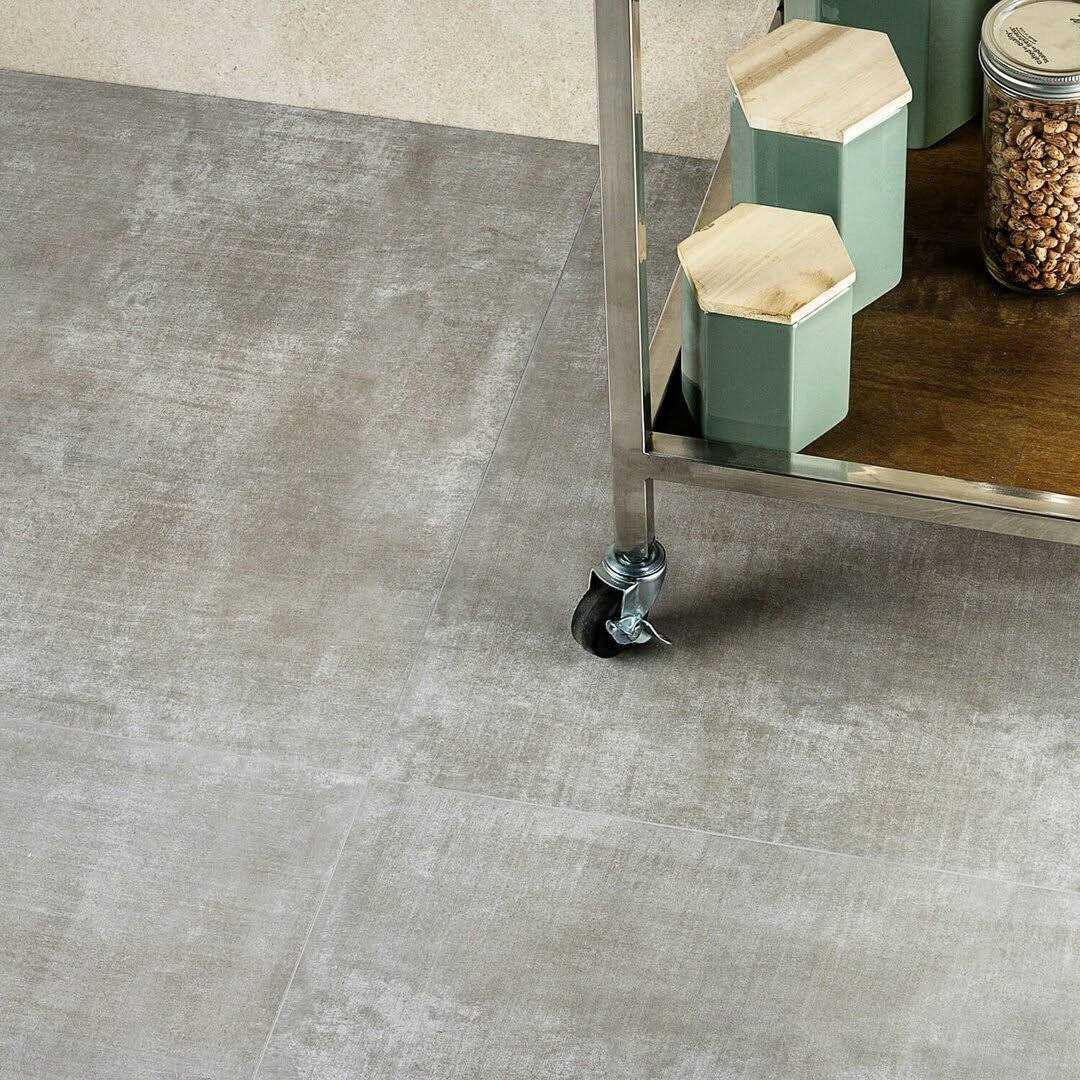 Bond Tile Essential Cement Gray 24 in. x 24 in. Matte Porcelain Floor and Wall Tile - Cheap Fitting