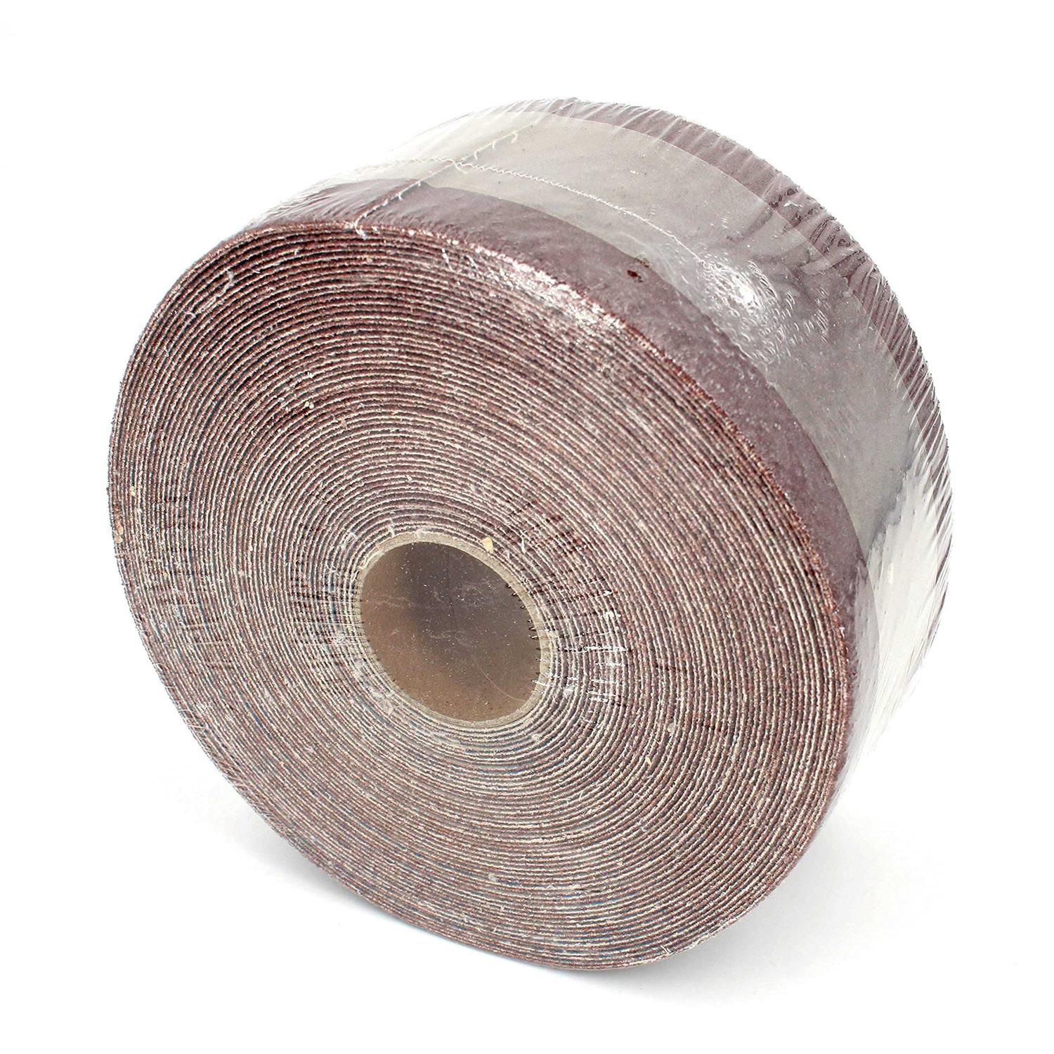 AcbbMns Ready-to-wrap Ready-to-cut 3 wide by 49 Feet long Aluminium Oxide Abrasive for Drum Sander Sandpaper Continuous Roll 120 - Cheap Fitting