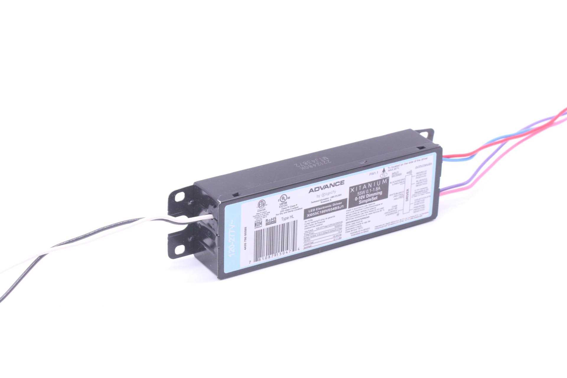 Phillips Advance XI055C180V054BSJ1M / LED Driver / 55W / 120/277V - Cheap Fitting