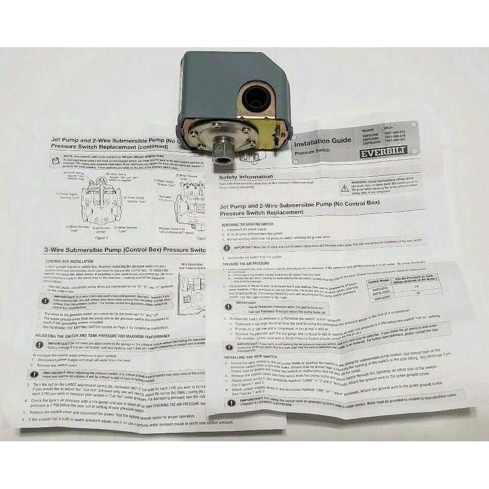 Everbilt 40/60 Pressure Switch for Well Pumps - Cheap Fitting