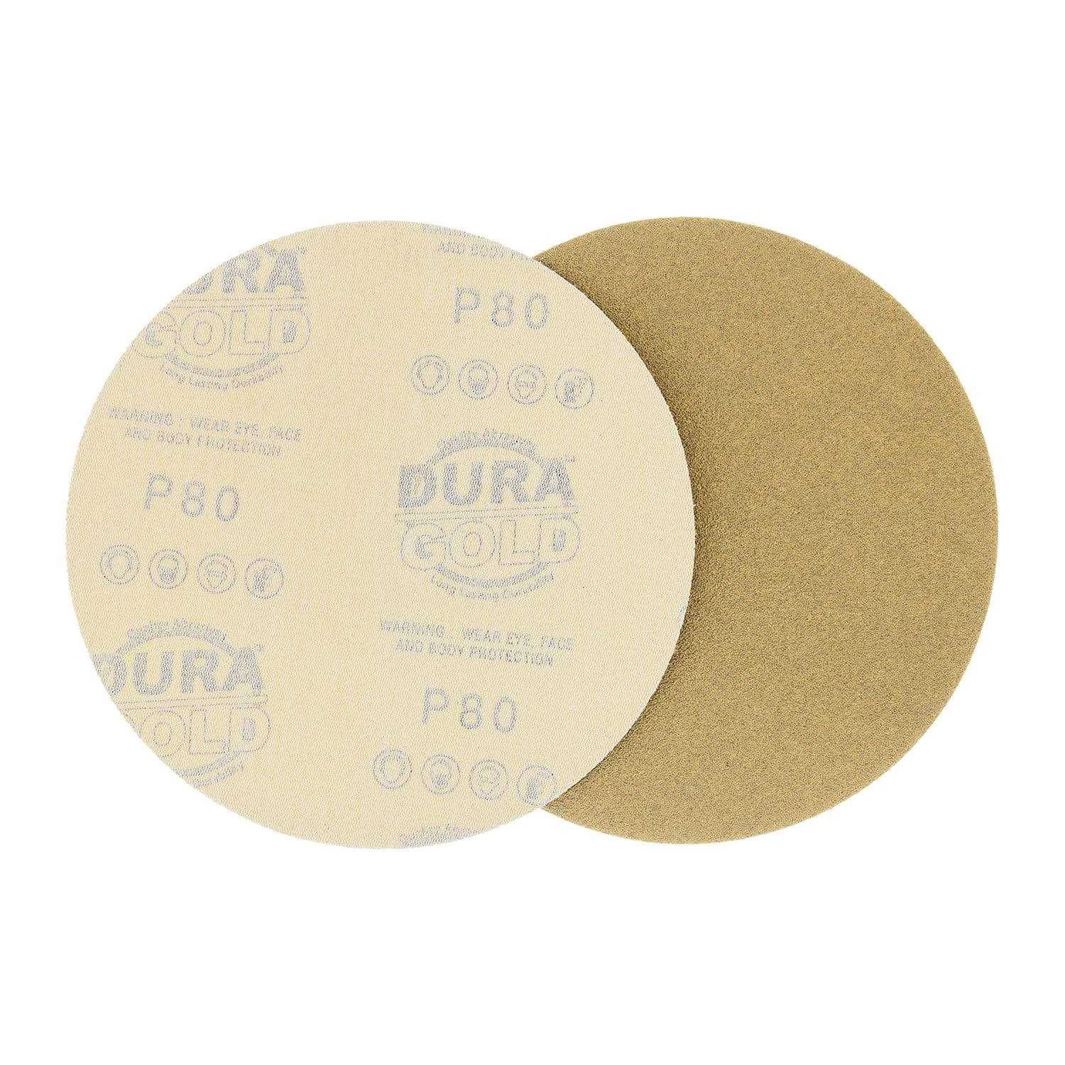 Dura-Gold Premium Grit 6 inch Gold Hook & Loop 6-Hole Sanding Discs for DA Sanders - Cheap Fitting
