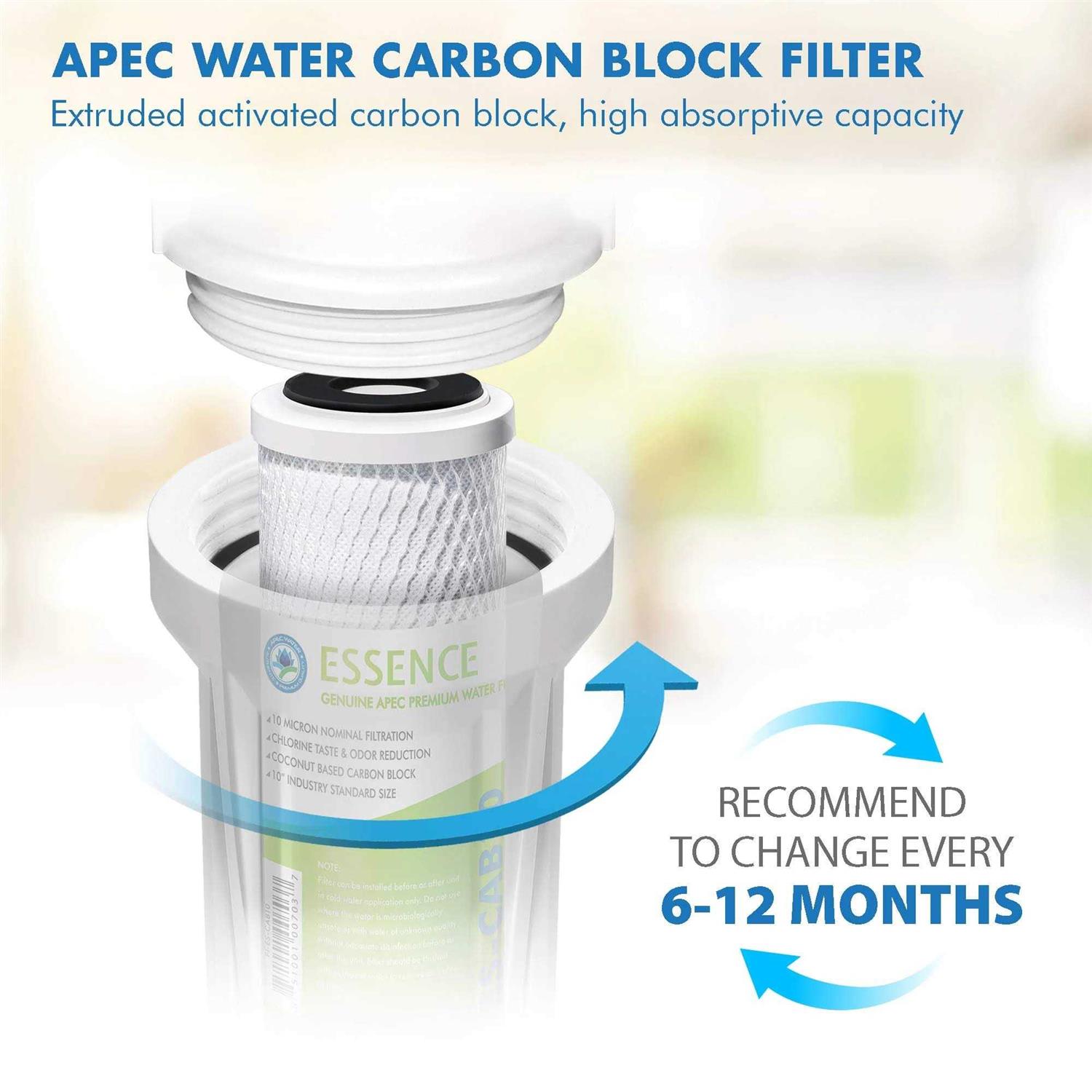 APEC Filter-Set-ES High Capacity Replacement Pre-Filter Set for Essence Series Reverse Osmosis Water Filter System Stage 1 - Cheap Fitting
