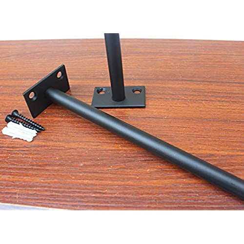 MHMYDZ Black Solid Steel Floating Shelf Bracket Blind Shelf Supports - Cheap Fitting
