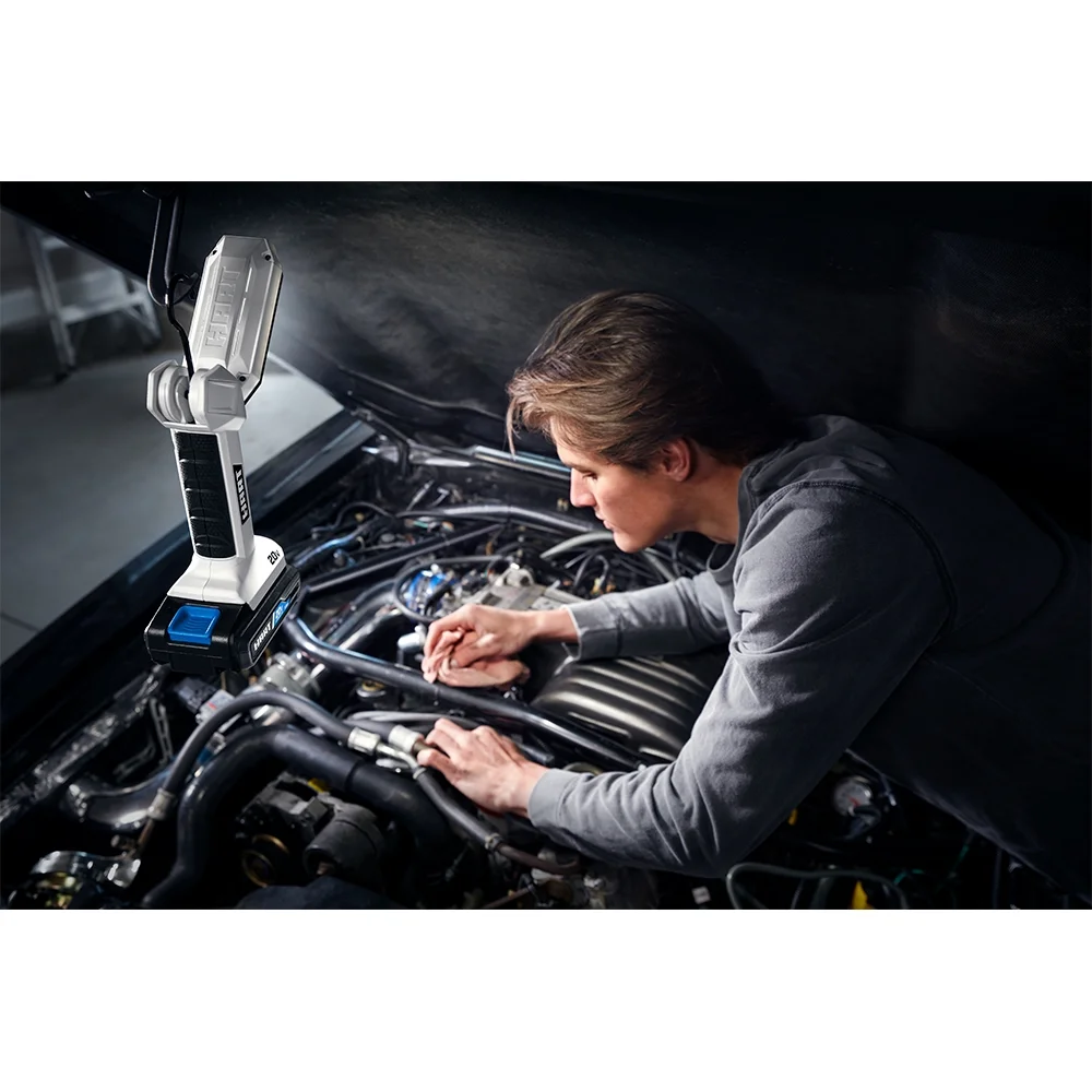 HART 20-Volt LED Folding Project Light Kit, 850 Lumens, (1) 1.5Ah Lithium-Ion Battery - Cheap Fitting