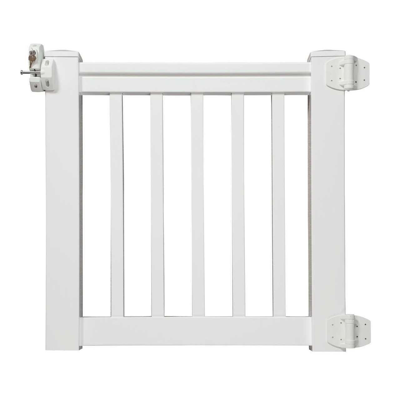 34W x 36H x 4D Gate Kit w/ Square Spindles - Cheap Fitting