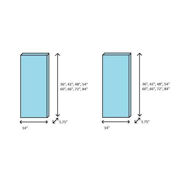 Dogberry Collections Horizontal Slat Exterior Shutters Pair - Cheap Fitting