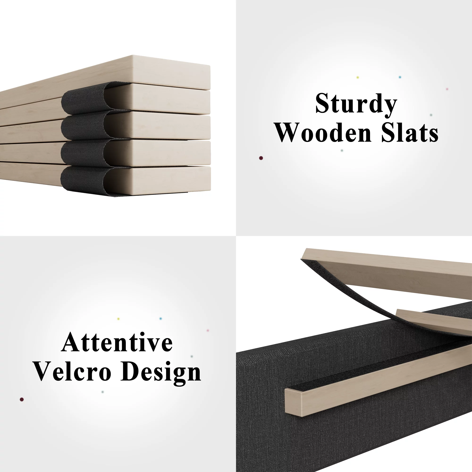 Queen Bed Frame, Lifezone Queen Size Dark Gray Upholstered Bed with Adjustable Headboard, Fabric Platform Bed Frame - Cheap Fitting